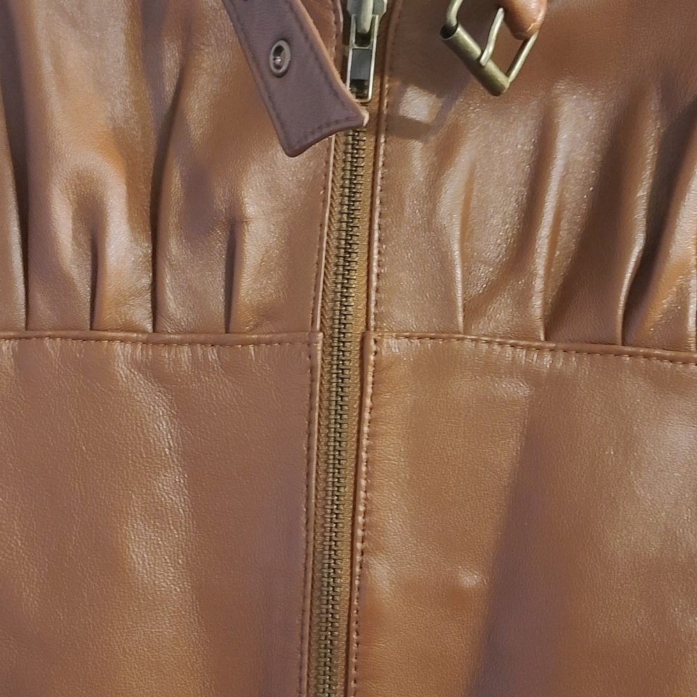 Brown Leather Jacket - Picture 7 of 10